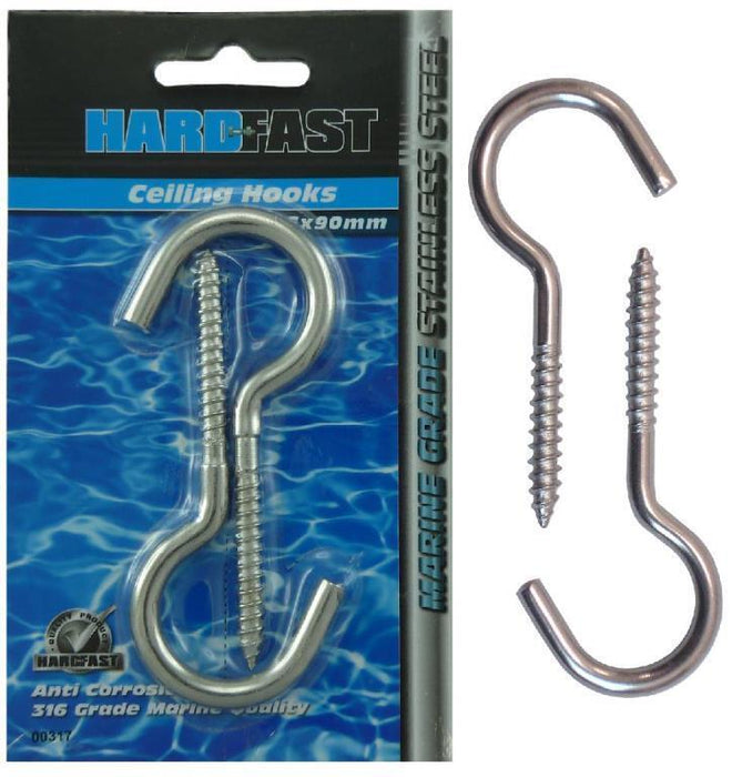 Screw Hooks Eye Bolts Semicircular Open Cup Hook Ceiling Hooks Screws In Hanger - FISHER DISCOUNT