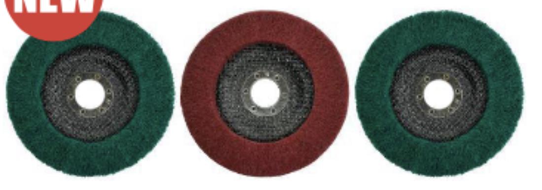 3PC 4/5" Nylon Fiber Flap Polishing Discs Buffing Wheel Scouring Pad 120/240# AU