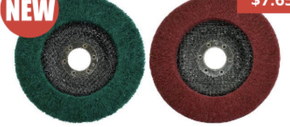 3PC 4/5" Nylon Fiber Flap Polishing Discs Buffing Wheel Scouring Pad 120/240# AU