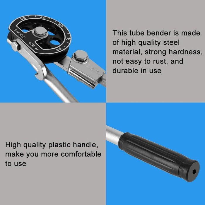 Heavy Duty Tube Pipe Bender 5/8" 16mm Copper Aluminium Mild steel Pipe Made in Taiwan