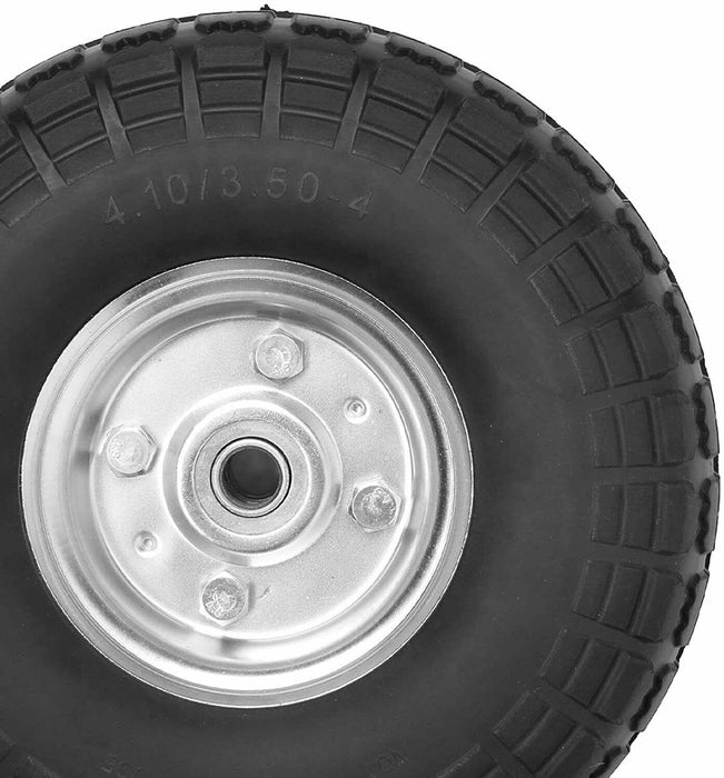 2PCS 10" 4.10/3.5-4 16mm Bore AIR Wheelbarrow wheel trolley tyres