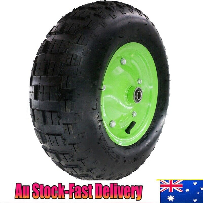 16'' 4.8/4.00-8 16mm bore steel rim heavy duty wheelbarrow wheel trolley  tyres