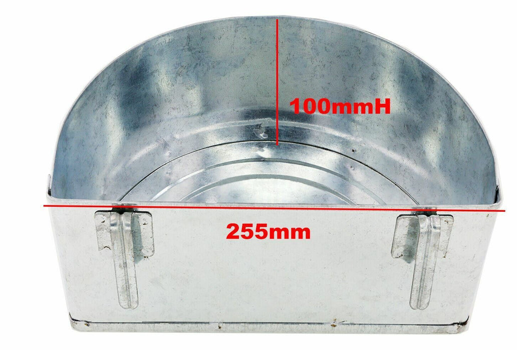 Stainless Steel Half Round Feed Kidney Bowl Tray Dental Curved Shape Dish Basin