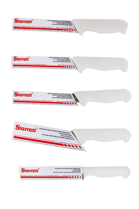 11PC Starrett Professional Butchers Knife Set In Case  BKK-11W - FISHER DISCOUNT