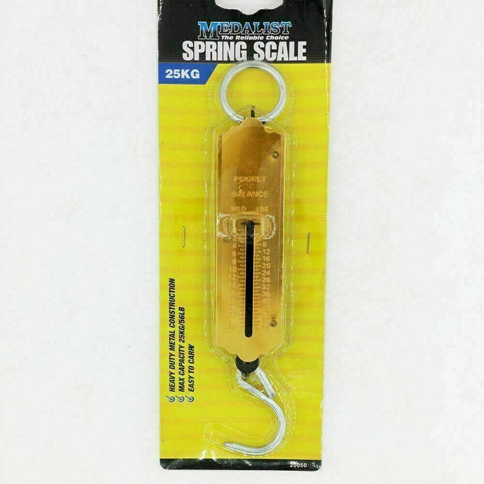 Pocket Hanging Scale 25kg For Luggage, Fishing HEAVY DUTY METAL CONSTRUCTION AU