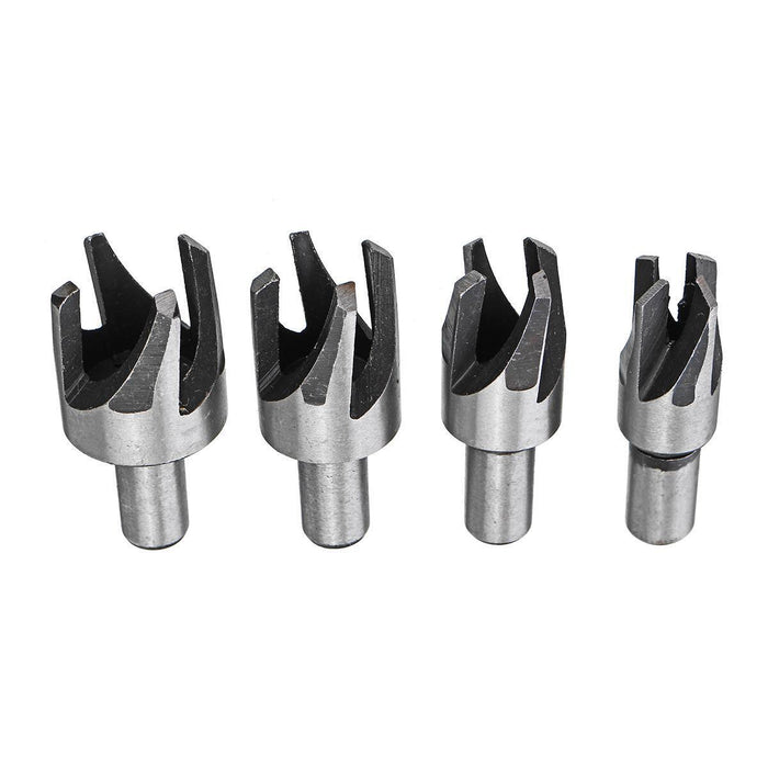 4pcs Wood Plug Hole Cutter Cutting Tool Woodwork Plug Drill Bit Set Claw Cork Dr