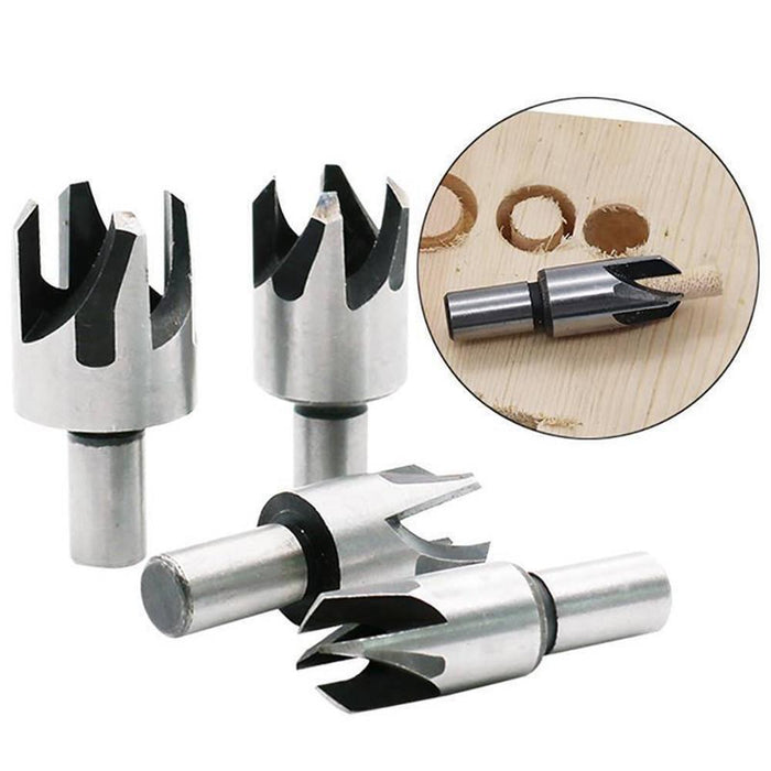 4pcs Wood Plug Hole Cutter Cutting Tool Woodwork Plug Drill Bit Set Claw Cork Dr