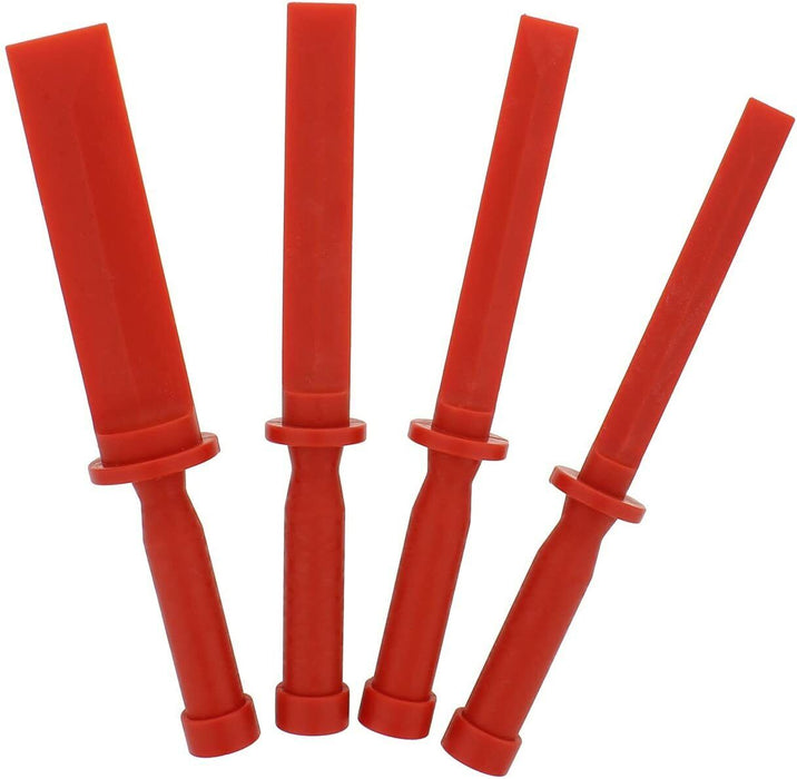 4 PC NON MARRING MARKING PLASTIC HAND CHISEL SCRAPER AUTO BODY GLASS TOOL SET