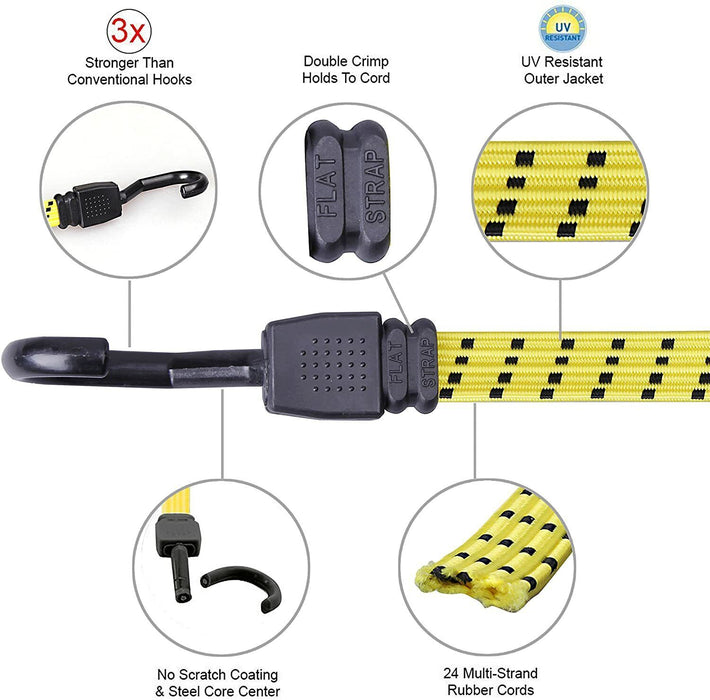6pcs Straps Buckle Nylon Quick Release Cargo Tie Down Car Luggage 400/800/1200mm