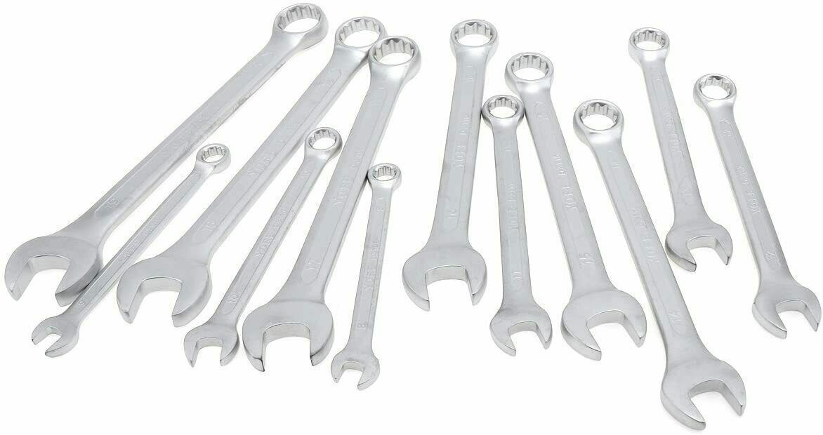 12pc BSW Spanner Set 1/8 3/16 1/4 5/16” 3/8” 7/16 1/2 9/16” 5/8 11/16 3/4 7/8