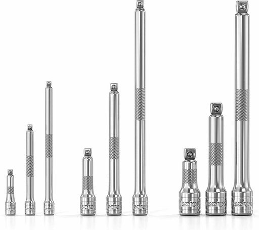 3 Sizes Socket Extension Bar Set 1/4" 3/8" 1/2" Drive Extra Long Ratchet CRV New - FISHER DISCOUNT