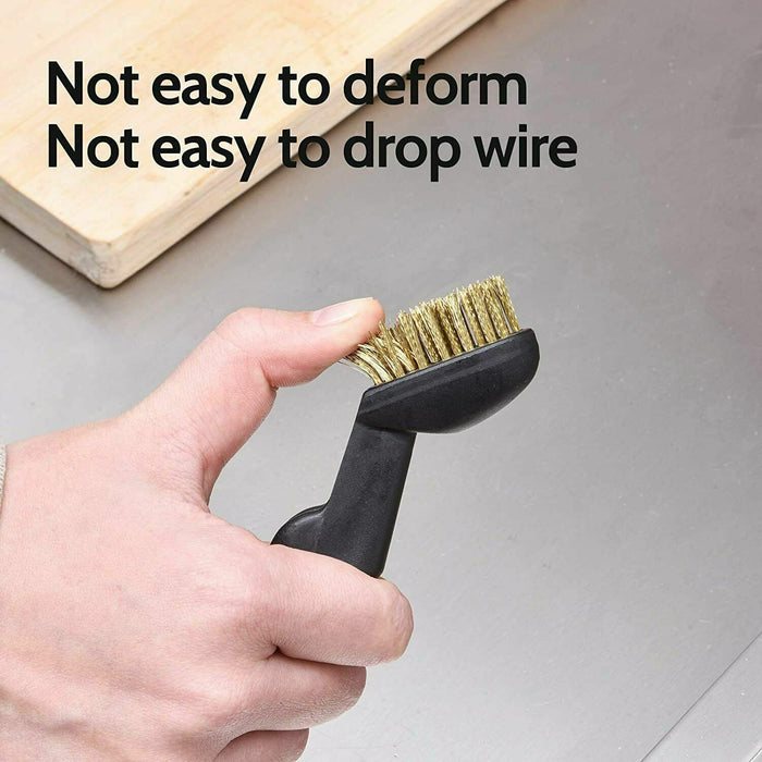 3pcs LARGE WIRE BRUSH SET Steel Cleaning Brushes Brass Metal Tools 18cm AU STOCK