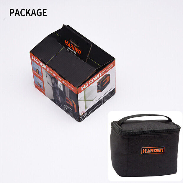 Harden Green-Beam Laser Level Self-Leveling Cross Line Laser Level Mounting Hole