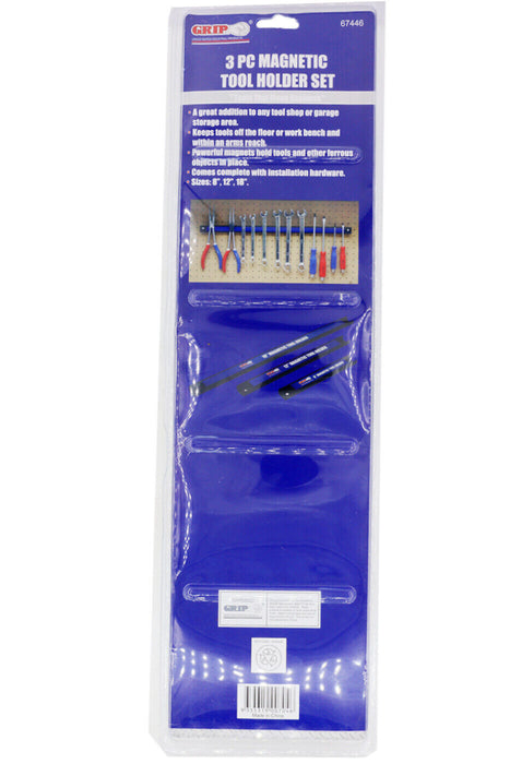 3pc MAGNETIC TOOL HOLDER SET MAGNETIC TOOL BAR MAGNETIC KITCHEN KNIFE RACK H/D