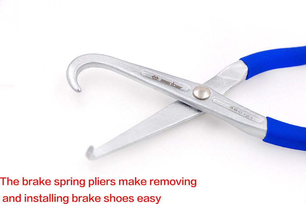 KING TONY Soft grip Drum Brake Spring Pliers 215mmL Made in Taiwan