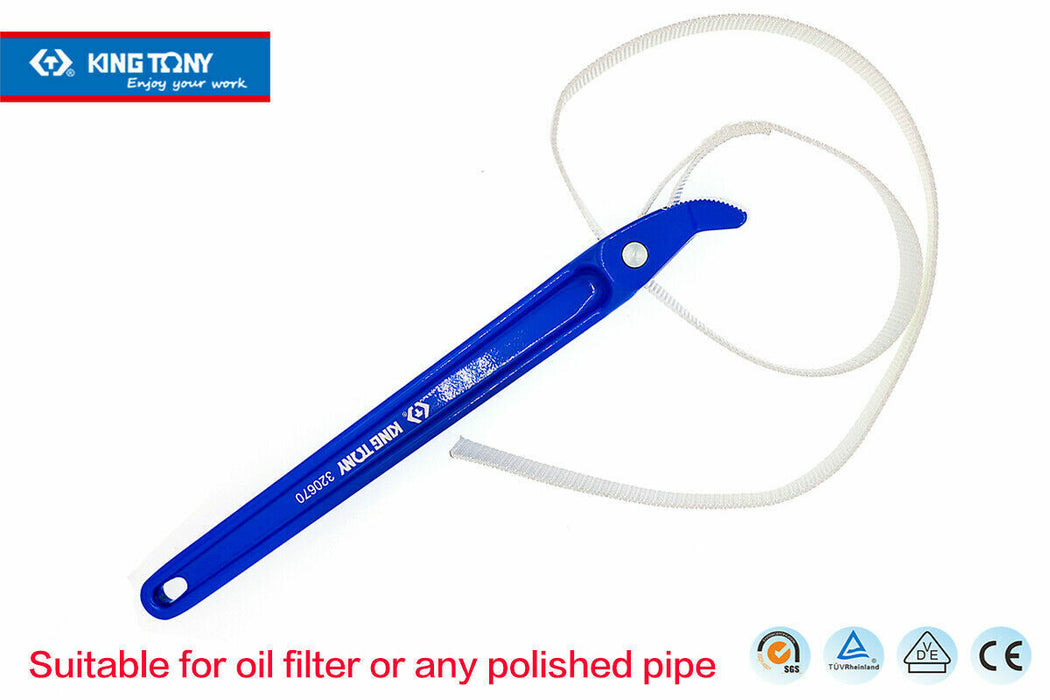 KING TONYØ 60~180 Nylon Strap Wrench Aluminum alloy handle strong nylon strap