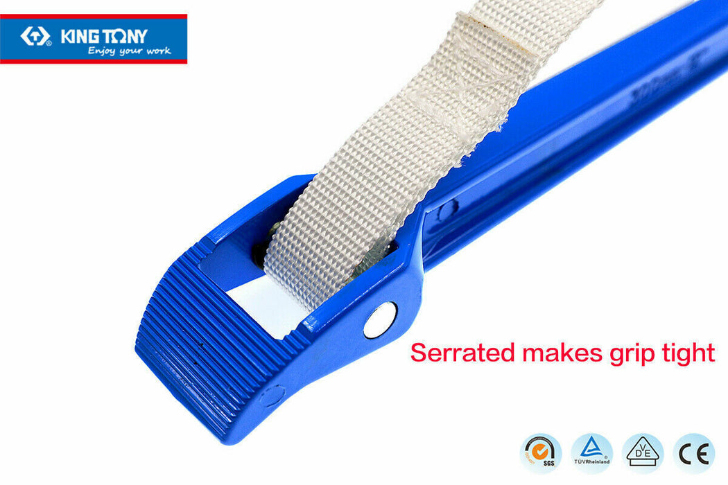 KING TONYØ 60~180 Nylon Strap Wrench Aluminum alloy handle strong nylon strap