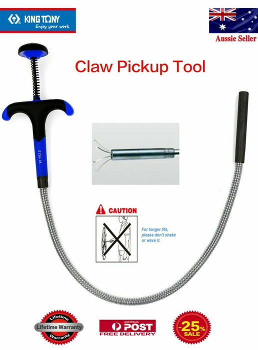KING TONY 610mmL Claw Pickup Tool magnetic Hook Clamp flexible crimping Taiwan