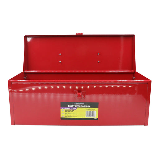 460*205*230mm METAL TOOL BOX Toolbox Handyman Container Hand Storage 62045 - FISHER DISCOUNT