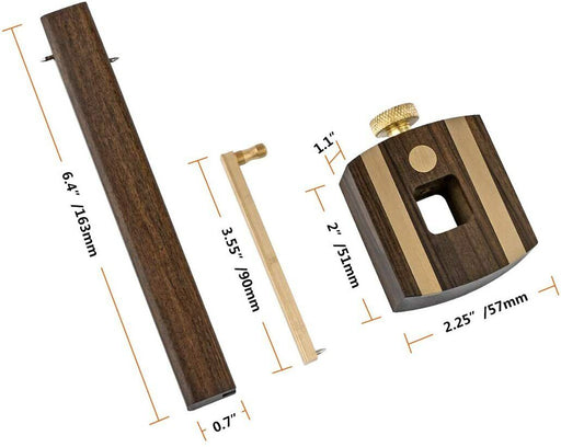 Marking Mortise Gauge Carpentry Scribe Brass Woodworking Scraper Tool Mark - FISHER DISCOUNT