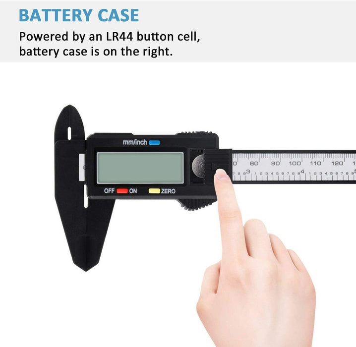 Portable 150mm Mini Digital Vernier Caliper Electronic Ruler Large LCD DIY House