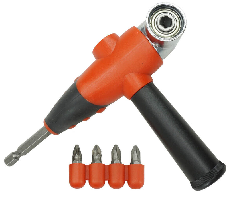 105 Degree Angle Extension Screwdriver Drill Attachment Set Socket Drill Adapter