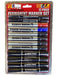 12PC Black Red Blue Permanent Marker Pen Double Ended Quick Dry Set - FISHER DISCOUNT