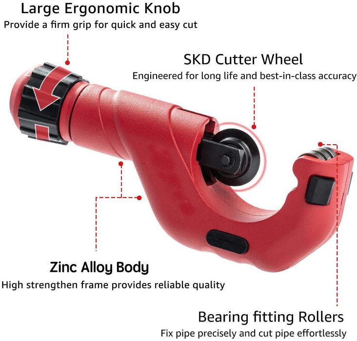 Harden 6-64mm Range Heavy Duty Quick Release Tube Pipe Cutter