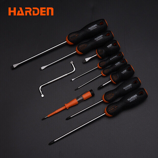 Harden 10Pc Industrial Trade Grade Screwdrivers Set