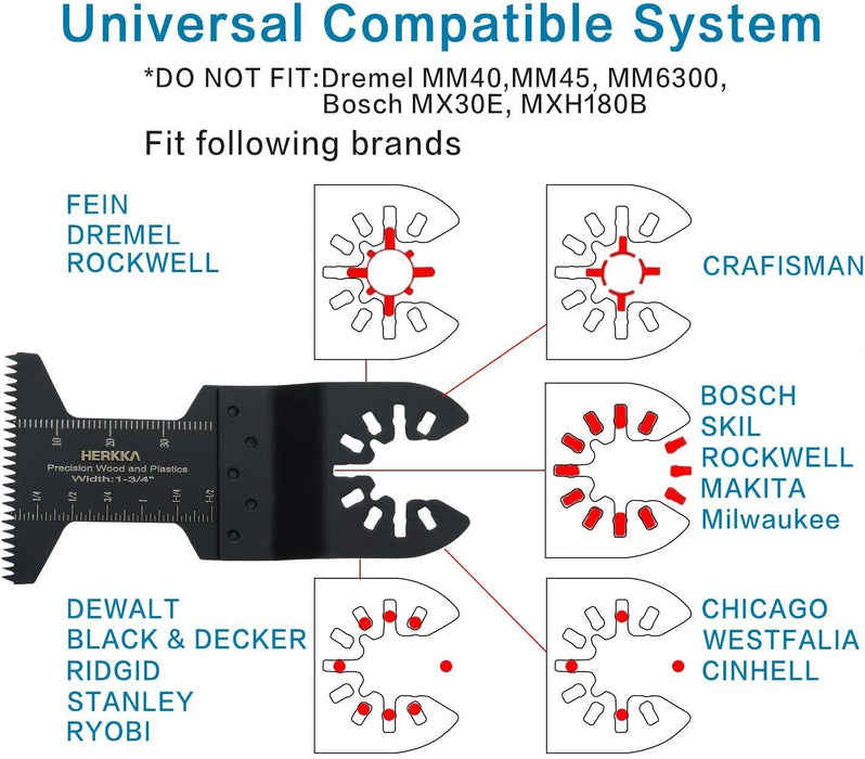 3PC Timber Wood Multi Tool Blade Bosch Fein Ryobi Makita Ozito  Oscillating