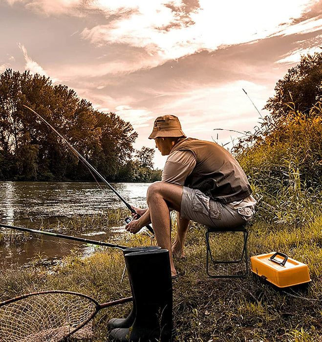 Force pro Outdoor Mini Seat Camping Fishing Hiking folding Chairs Picnic stool