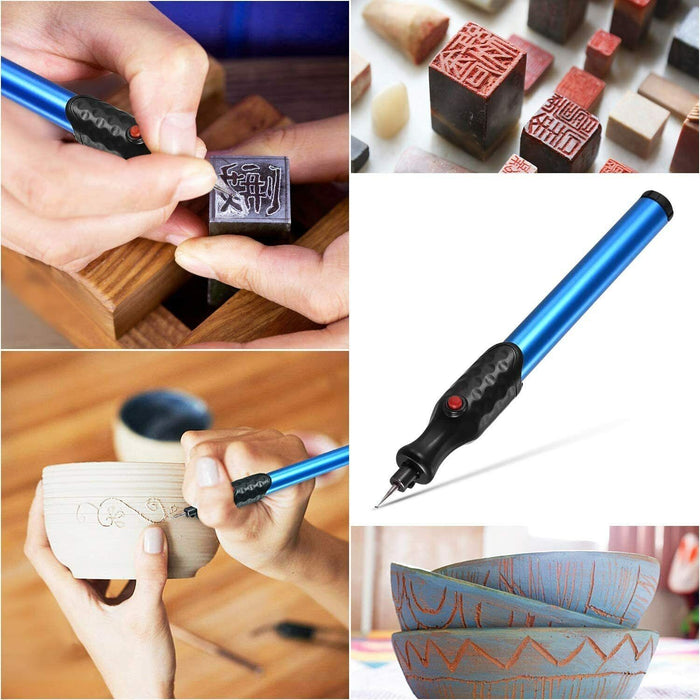 Engraving Pen Cordless Wireless Engraver with Diamond Tip Hand Tool Kit