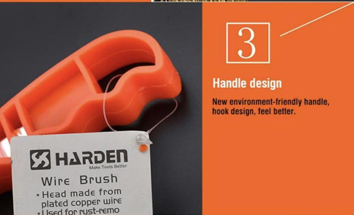 3pcs WIRE BRUSH SET Cleaning Nylon & Stainless Steel Brushes Brass Metal Tools