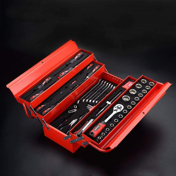 Harden 77 PC Hand Tool KIT DIY Toolkit Mechanics Spanner Socket Plier 510777