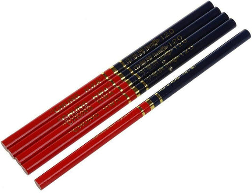 5PC Double Colored Pencils Blue And Red Lead Carpenter Special Purpose-Pencils - FISHER DISCOUNT