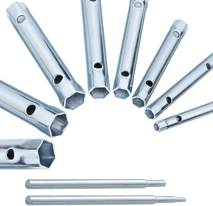 10Pcs 16 SIZE TUBULAR BOX TUBE SPANNER SOCKET WRENCH 6mm - 22mm PLUMBER TAP TOOL - FISHER DISCOUNT