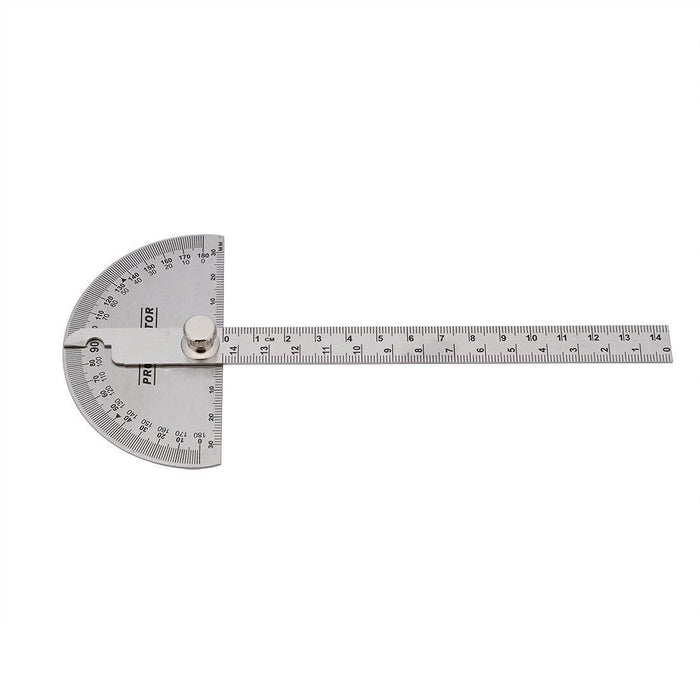 Stainless Steel 0-180 Protractor Angle Finder Arm Measuring Gauge Ruler Tool AU