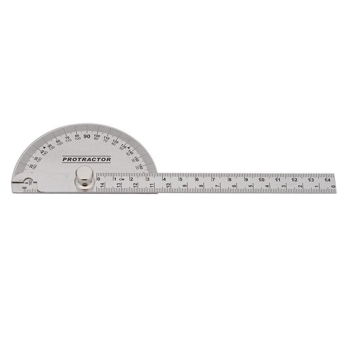 Stainless Steel 0-180 Protractor Angle Finder Arm Measuring Gauge Ruler Tool AU