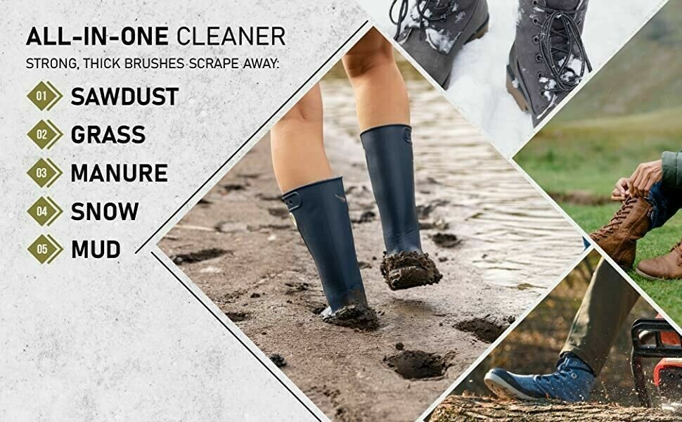 Boot Brush Cleaner Floor Mount Scraper Commercial With Hardware Indoor / Outdoor