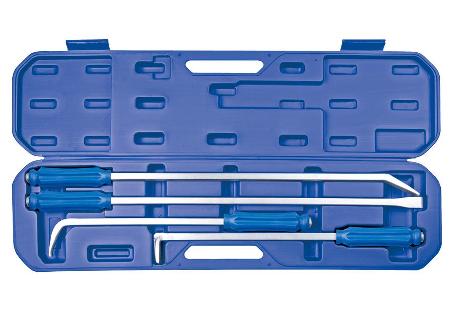 KING TONY 4PC Jumbo Pry Bar Set Made in Taiwan 90° 45° 30° Straight 625-920MML
