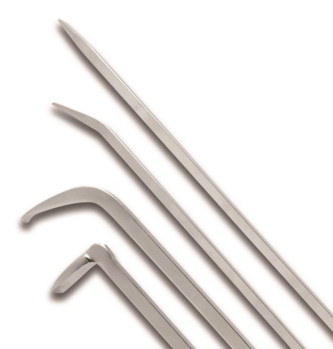 KING TONY 4PC Jumbo Pry Bar Set Made in Taiwan 90° 45° 30° Straight 625-920MML