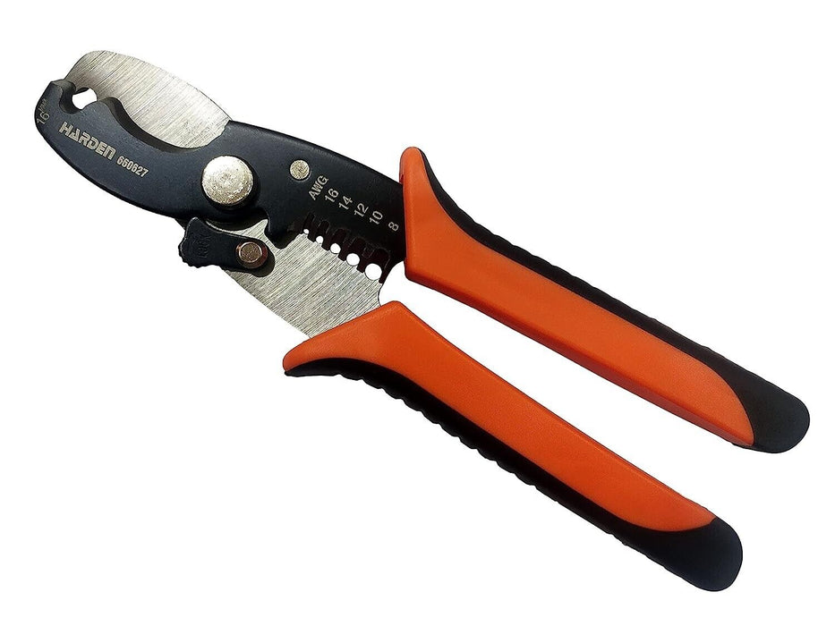 HARDEN 8" PROFESSIONAL SELF-ADJUSTING AUTOMATIC CABLE STRIPPER CUT & STRIPPING