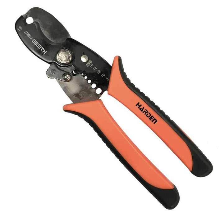HARDEN 8" PROFESSIONAL SELF-ADJUSTING AUTOMATIC CABLE STRIPPER CUT & STRIPPING