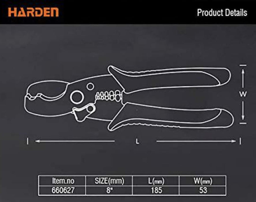 HARDEN 8" PROFESSIONAL SELF-ADJUSTING AUTOMATIC CABLE STRIPPER CUT & STRIPPING