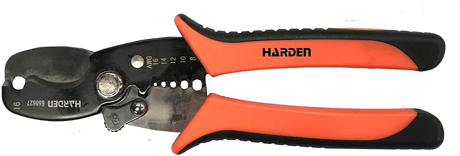 HARDEN 8" PROFESSIONAL SELF-ADJUSTING AUTOMATIC CABLE STRIPPER CUT & STRIPPING