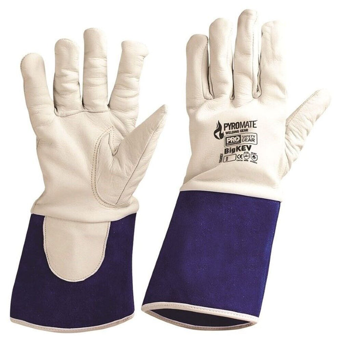 PYROMATE® Supple goatskin BIG KEV WELDING GLOVE Excellent touch sensitivity