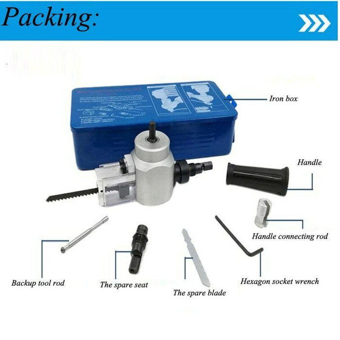 Double Head Wood Sheet Metal Nibbler Cutter Power Drill Attachment  YT-180A