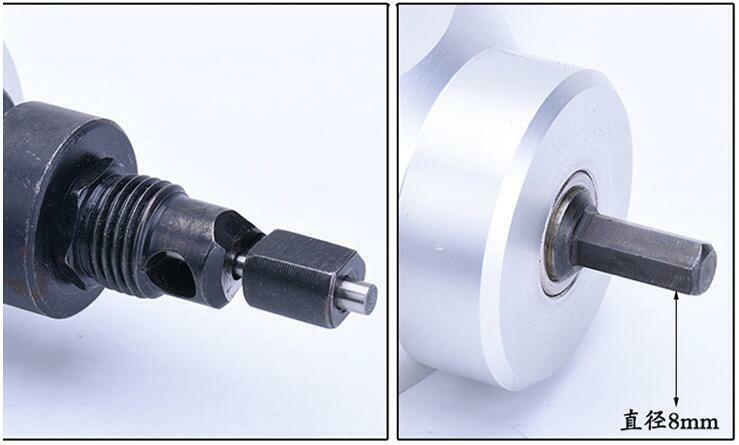 Double Head Wood Sheet Metal Nibbler Cutter Power Drill Attachment  YT-180A