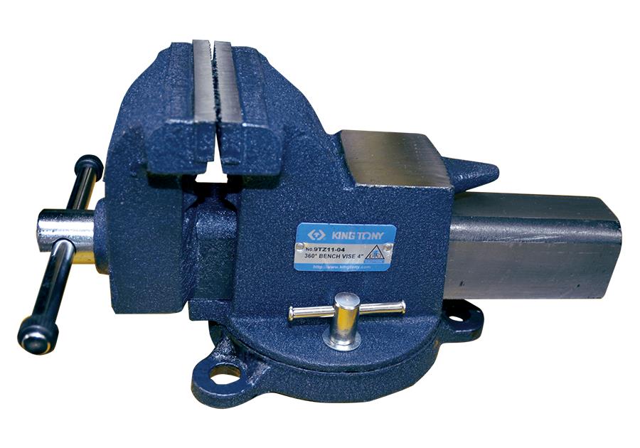 KING TONY 8"/200mm Heavy Duty Bench Vice Swivel Base with Anvil Cast Iron Taiwan