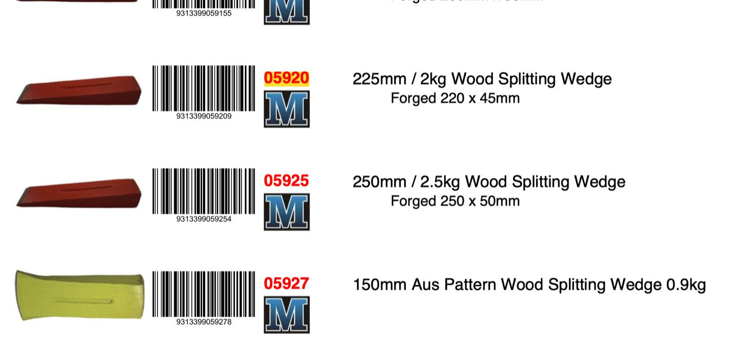 Felling Wedge Log Splitter Cutting Chainsaw Wood Tree Cleaving 0.9-2.5kg